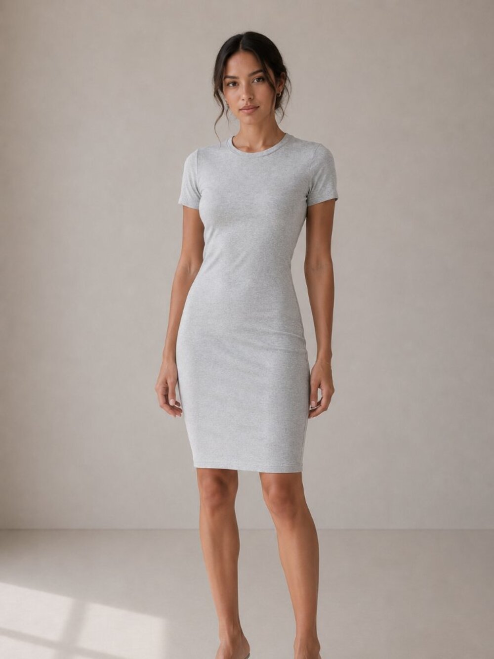 Gray Short Sleeve T-Shirt Dress - NWT - The Label